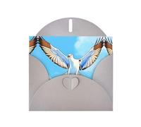 YYHWHJDE Gray Greeting Card Seagulls in flight Pattern for Christmas, Children's Birthday, Valentine's Day, and Party Invitation