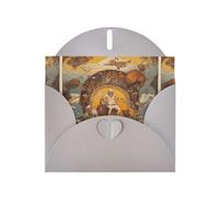 YYHWHJDE Gray Greeting Card Ship Gang Leader Pattern Perfect for Valentine's Day, Wedding Anniversary & Party Invitations