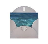 YYHWHJDE Gray Greeting Card The Deep Ocean Pattern for Christmas, Children's Birthday, Valentine's Day, and Party Invitation