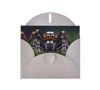 YYHWHJDE Gray Greeting Card Tropical rainforest spiders Pattern for Christmas, Children's Birthday, Valentine's Day, and Party Invitation