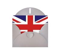 YYHWHJDE Gray Greeting Card UK Flag Prints for Christmas, Children's Birthday, Valentine's Day, and Party Invitation