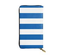 YYHWHJDE Greek Flag Printing Quality Leather Long Clutch Wallet Designed for Fashion Girls and Women Stylish 7.48 x 4.13 in
