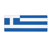 YYHWHJDE Greek Flag Prints Extra Large Mouse pad Mousepad 12x31.5in for Office Gaming Learning
