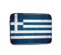YYHWHJDE Greek Flag Prints Protective Shockproof Portable Laptop Sleeve Case 15 inch for Men and Women Business Travel, and Office Daily Use