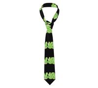 YYHWHJDE Green Bunny Cookies Prints Men's Necktie Soft & Comfortable, Non-Deforming, Fade-Resistant, Durable (57X3.1 inch)