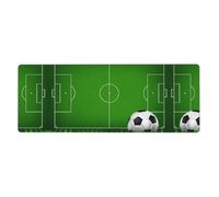 YYHWHJDE Green Grass Field Soccer Playground The Ball Mouse Pad 12x31.5in