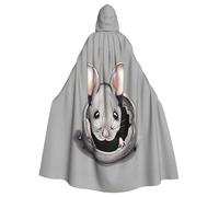 YYHWHJDE Grey rat Pattern Adult Quality hooded cape Hooded Cloak Suitable for Halloween, cosplay costumes, Christmas