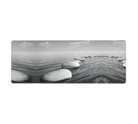 YYHWHJDE Grey Zen Stones Picture Prints Mouse Pad 12x31.5in
