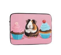 YYHWHJDE Guinea Pigs and Cupcakes Prints Protective Shockproof Portable Laptop Sleeve Case 13 inch for Men and Women Business Travel, and Office Daily Use