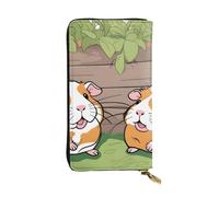YYHWHJDE Guinea Pigs Funny Printing Quality Leather Long Clutch Wallet Designed for Fashion Girls and Women Stylish 7.48 x 4.13 in