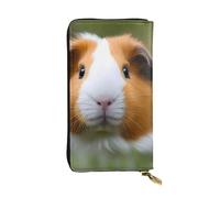 YYHWHJDE Guinea Pigs Pattern Leather long clutch wallet Designed for fashion girls and women stylish and personalized 7.48 x 4.13 in, Black, One Size