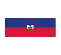 YYHWHJDE Haitian flag Extra Large Rubber Desk Mat 12x31.5in