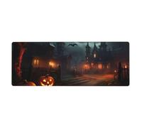 YYHWHJDE Halloween Horror Pattern Extra Large Mouse Pad Strong Adhesion, Durable, Precise Locking Edge 12x31.5in