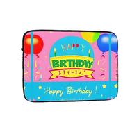 YYHWHJDE Happy Birthday Balloon Prints Protective Shockproof Portable Laptop Sleeve Case 13 inch for Men and Women Business Travel, and Office Daily Use