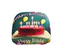 YYHWHJDE Happy Birthday Beautiful Printing Quality Car Headrest Cover one piece comfortable elastic car accessories Easy to install