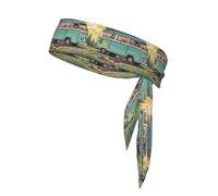 YYHWHJDE Happy Campers Prints Sports Double-Sided Headscarf Quick Drying, Moisture Wicking for Women, Girls, and Men