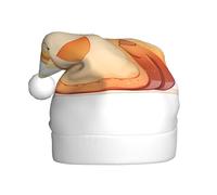 YYHWHJDE Happy toast bread Prints Christmas Hat for Adult Making It a Fun and Durable Gift for Men and Women