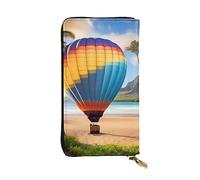YYHWHJDE Hawaii Hot Air Balloon Printing Quality Leather Long Clutch Wallet Designed for Fashion Girls and Women Stylish 7.48 x 4.13 in