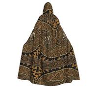 YYHWHJDE Hawaiian Tapa Honu Turtle Prints Hooded Cloak - Oversized Cozy Throw for Costume & Cosplay
