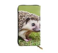 YYHWHJDE Hedgehog Polkadot Printing Quality Leather Long Clutch Wallet Designed for Fashion Girls and Women Stylish 7.48 x 4.13 in