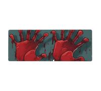 YYHWHJDE Horror Blood Hand Pattern Extra Large Mouse Pad, Computer Office Anti Slip Gaming Keyboard Thickened Version 12x31.5in