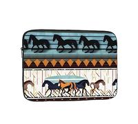YYHWHJDE Horse Stripes Pattern Prints Protective Shockproof Portable Laptop Sleeve Case 12 inch for Men and Women Business Travel, and Office Daily Use
