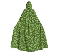 YYHWHJDE Hunter Green Floral Petals Pattern Prints Halloween Adult Hooded Cape Men'S And Women'S Clothing Mantle Role-Playing