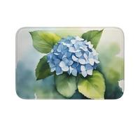 YYHWHJDE Hydrangea Watercolor Picture Anti slip and thickened floor mat suitable for bathrooms, bedrooms, washable carpet floor mats 16X24 in
