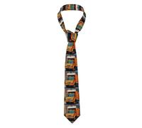 YYHWHJDE I Love Garbage Trucks Pattern Men's tie classic style suit cravat suitable for holidays and work