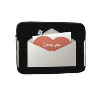 YYHWHJDE I Love You on The Envelope Prints Protective Shockproof Portable Laptop Sleeve Case 10 inch for Men and Women Business Travel, and Office Daily Use