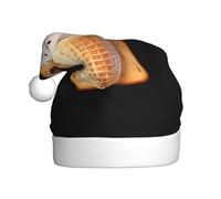 YYHWHJDE Ice cream on bread Prints Christmas Hat for Adult quality festive accessory crafted soft, lightweight
