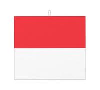 YYHWHJDE Indonesian Flag Printing Kitchen Absorbent pad, Super Absorbent Microfiber, Oversized Anti Slip