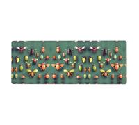 YYHWHJDE Insect Atlas Pattern Extra Large Mouse Pad, Computer Office Anti Slip Gaming Keyboard Thickened Version 12x31.5in