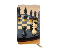 YYHWHJDE International Chess Printing Quality Leather Long Clutch Wallet Designed for Fashion Girls and Women Stylish 7.48 x 4.13 in