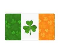 YYHWHJDE irish flag picture Large office gaming mouse pad 16 x 29.5 in : Strong adhesion and durability Thickened and anti-slip