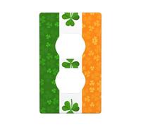 YYHWHJDE Irish Flag Prints Double Socket Wall Panel Decorative for Residential and Commercial Areas 4.5x2.76in