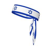 YYHWHJDE Israeli flag Prints Sports Double-Sided Headscarf Quick Drying, Moisture Wicking for Women, Girls, and Men
