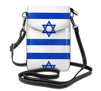 YYHWHJDE Israeli flag PU Leather Crossbody Phone Bag