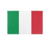 YYHWHJDE Italian flag Prints Quality Table Throw Layers for Dining, Heat Resistant Placemats Set of 6, Durable Polyester Table Covers with Printed Designs