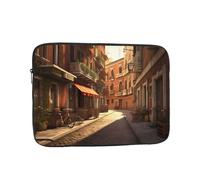 YYHWHJDE Italian Old Street Pattern Shockproof Portable Laptop 12 inch Sleeve Bag for Men and Women - Ideal for Business Travel, School, and Daily Use