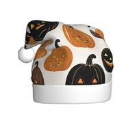 YYHWHJDE Jack-o'-lantern Pattern Christmas Hat for Adult quality festive accessory crafted soft, lightweight