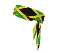 YYHWHJDE Jamaica Flag Prints Sports Double-Sided Headscarf Quick Drying Lightweight Breathable and Adjustable