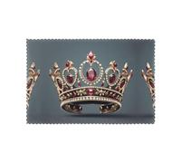 YYHWHJDE Jewels On The Crown Prints Placemats Set of 6 12x18in - Engineered for Durability & Heat Resistance Polyester
