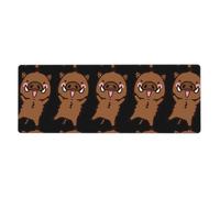 YYHWHJDE Jumping boar animation Extra Large Rubber Mousepad 12x31.5in