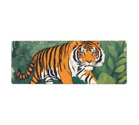 YYHWHJDE Jungle Tigers Cub Picture Extra Large Mouse pad, Computer Office Anti Slip Gaming Keyboard Thickened Version 12x31.5in