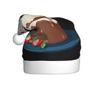 YYHWHJDE Koala on the pudding Prints Christmas Hat for Adult for men and women clothing headband for festive occasions