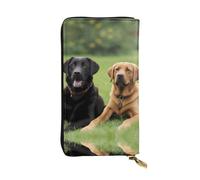YYHWHJDE Labrador Retriever Dogs Picture Quality Leather Long Clutch Wallet Designed for Fashion Girls and Women Stylish 7.48 x 4.13 in