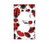 YYHWHJDE Ladybugs Pattern Infinite Speckled Pattern Double Socket Wall Panel Decorative for Residential and Commercial Areas 4.5x2.76in