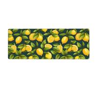 YYHWHJDE Large Gaming mouse pad Oversized Rubber 31.5 X 11.8 Inch Suitable for desktop, laptop, PC lemon fruit Printing