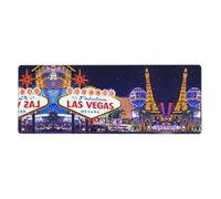 YYHWHJDE Las Vegas Night City Extra Large Rubber Mousepad 12x31.5in